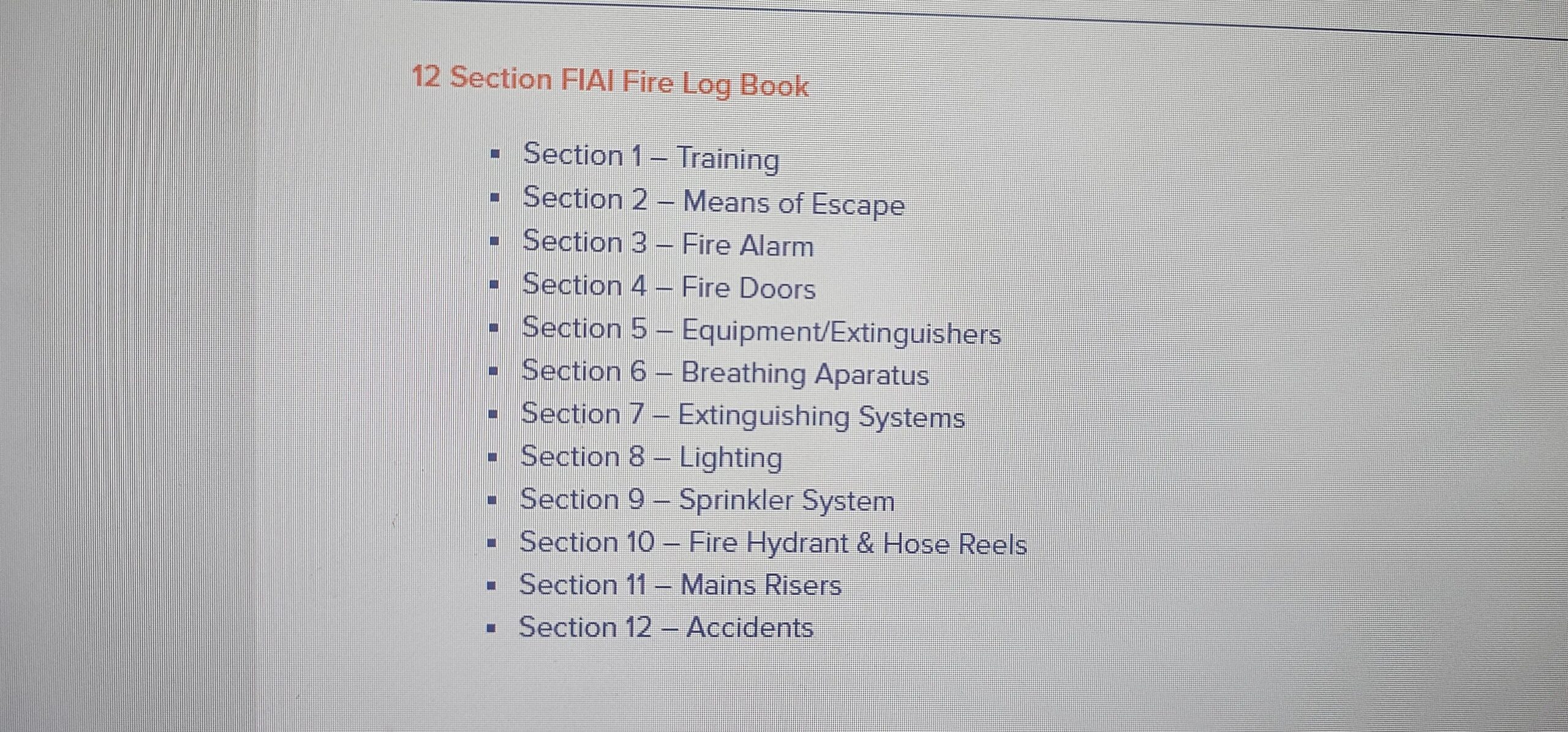 Fire Log Book | Fire Safety Record Book for Compliance & Inspections - Image 3
